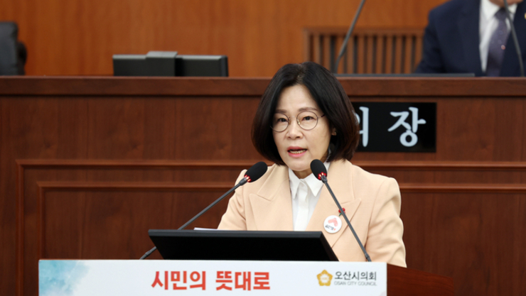 송진영 오산시의원 “화성시 독단 행정, 오산 시민 피해 바로잡아야”