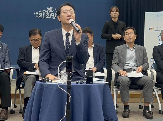 발언하는 정명근 화성시장