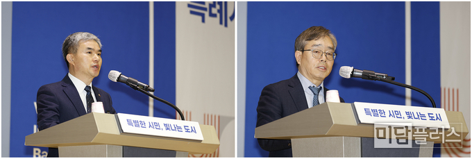 정구원 제 1 부시장 (좌), 조승문 제 2 부시장 (우) 